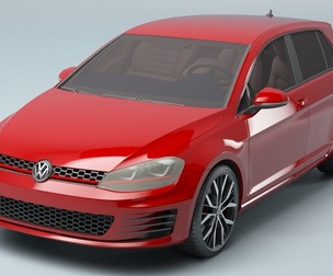 Golf 7 volkswagen r 3D model