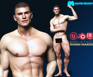 Realistic Man Game Ready Rigged