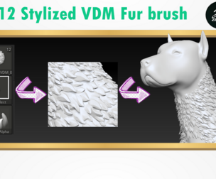 Stylized Fur Brush