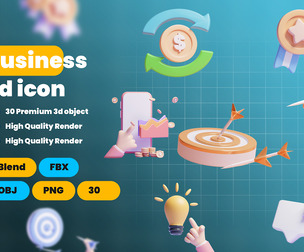 Business 3d Ui Icon Pack