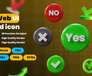 Web UI 3d Illustration Icon Pack