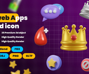 Web Apps 3d Illustration Icon Pack