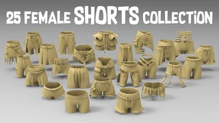 25 female shorts collection cover