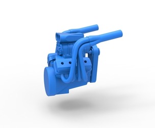 Engine for Vintage Monster tank 1:25
