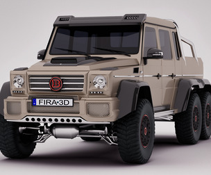 Mercedes G63 Brabus 6x6 2015