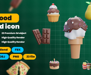 Food 3d Icon Pack