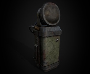 Old Mining Lantern - Game Ready - PBR Low-poly 3D