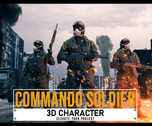 Commando Soldier 3D Model