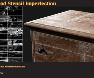 100 Wood Stencil Imperfection-VOL 03