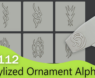 Stylized Ornament Alphas