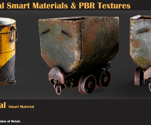30 Metal Smart Materials & PBR Textures - VOL 09