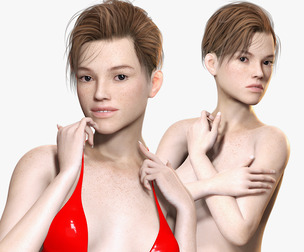 Ava - Realistic Woman Prefect Base Shape Low Poly