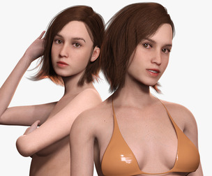 Sabrina -Realistic Woman Hd 4K Low-poly
