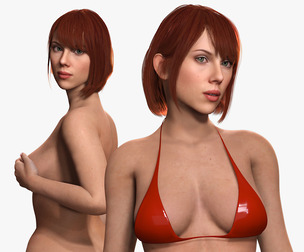 Scarlett-Realistic Woman Hd Ready To Render