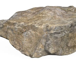 Low Poly Stone Rock 01