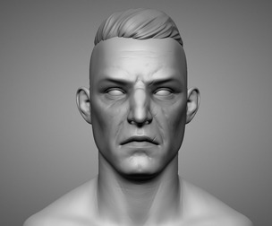 Brute Male Head Sculpt 1