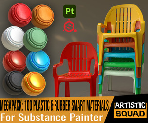 100 Plastic smart materials for Substance Painter