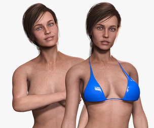 Clara - Realistic Woman Mother Base Shape Low-poly
