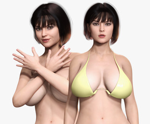 Rosalie - Realistic Curvy Women Low-poly