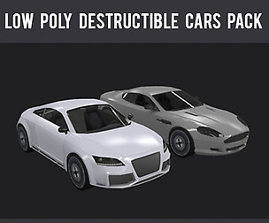 Low Poly Destructible 2Cars no. 5