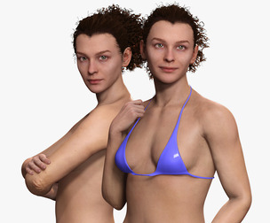 Jacqueline - Realistic Woman Scanned Female Clean