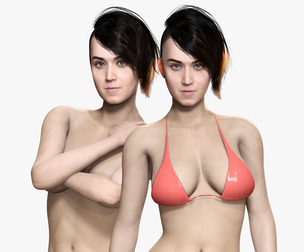 Katy - Realistic Singer Woman Low-poly