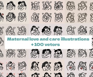 Maternal love and care 288 illustrations
