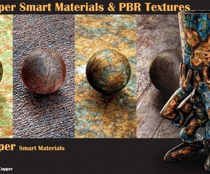 30 Copper Smart Materials & PBR Textures - Vol 16