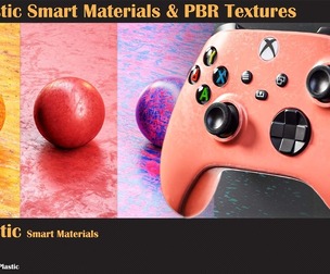 30 Plastic Smart Materials & PBR Textures - Vol 17