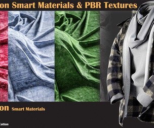 30 Cotton Smart Materials & PBR Textures - Vol 18
