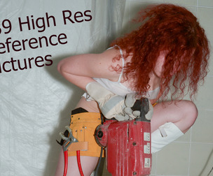 PR0110 - Wild red head at a construction site