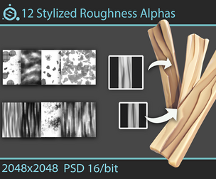 Stylized Roughness Alphas for Substance Painter