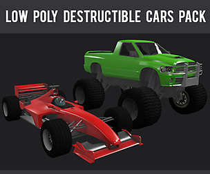 Low Poly Destructible 2Cars no. 4