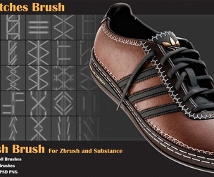 100 Stitches Brush - Substance and Zbrush