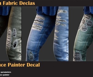 35 Torn Fabric Substance Decals