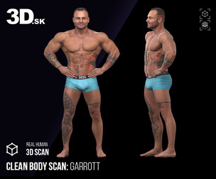 Cleaned Body Scan | 3D Model Garrott Underwear