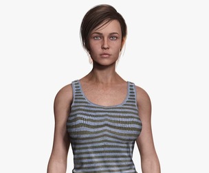 Clara - Realistic Woman In Survival Casual Outfit