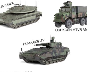 5 Military Vehicles Collection v10