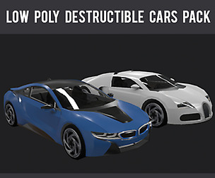 Low Poly Destructible 2Cars no. 3