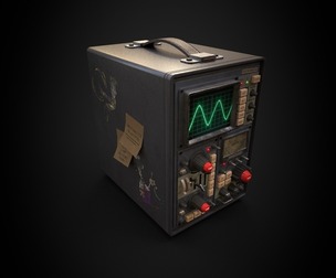 Oscilloscope - Game Ready - Low Poly PBR 3D Model