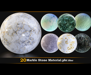 20 Marble stone  Material.Pbr.Sbsr