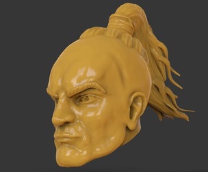 Hawaiian Warrior Head