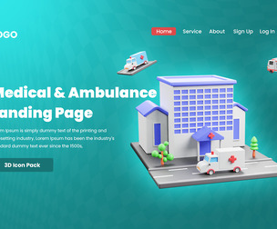 Medical & Ambulance 3d Icon Pack
