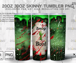 20oz Blood Potion Skinny Tumbler Design