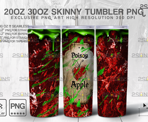 20oz Spooky Potion Skinny Tumbler Design