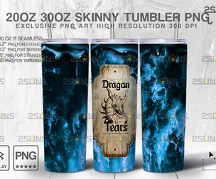 20oz Dragon tears Potion Skinny Tumbler Design