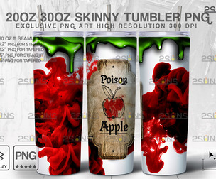 20oz Spooky Potion Skinny Tumbler Design