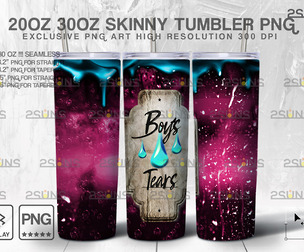 20oz Boys tears Potion Skinny Tumbler Design