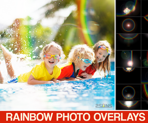 Rainbow Overlays, rainbow PNG, texture