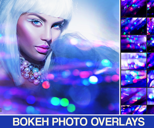 Bokeh photo overlays christmas, wedding